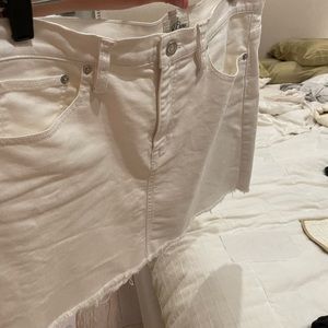 White jcrew Jean skirt